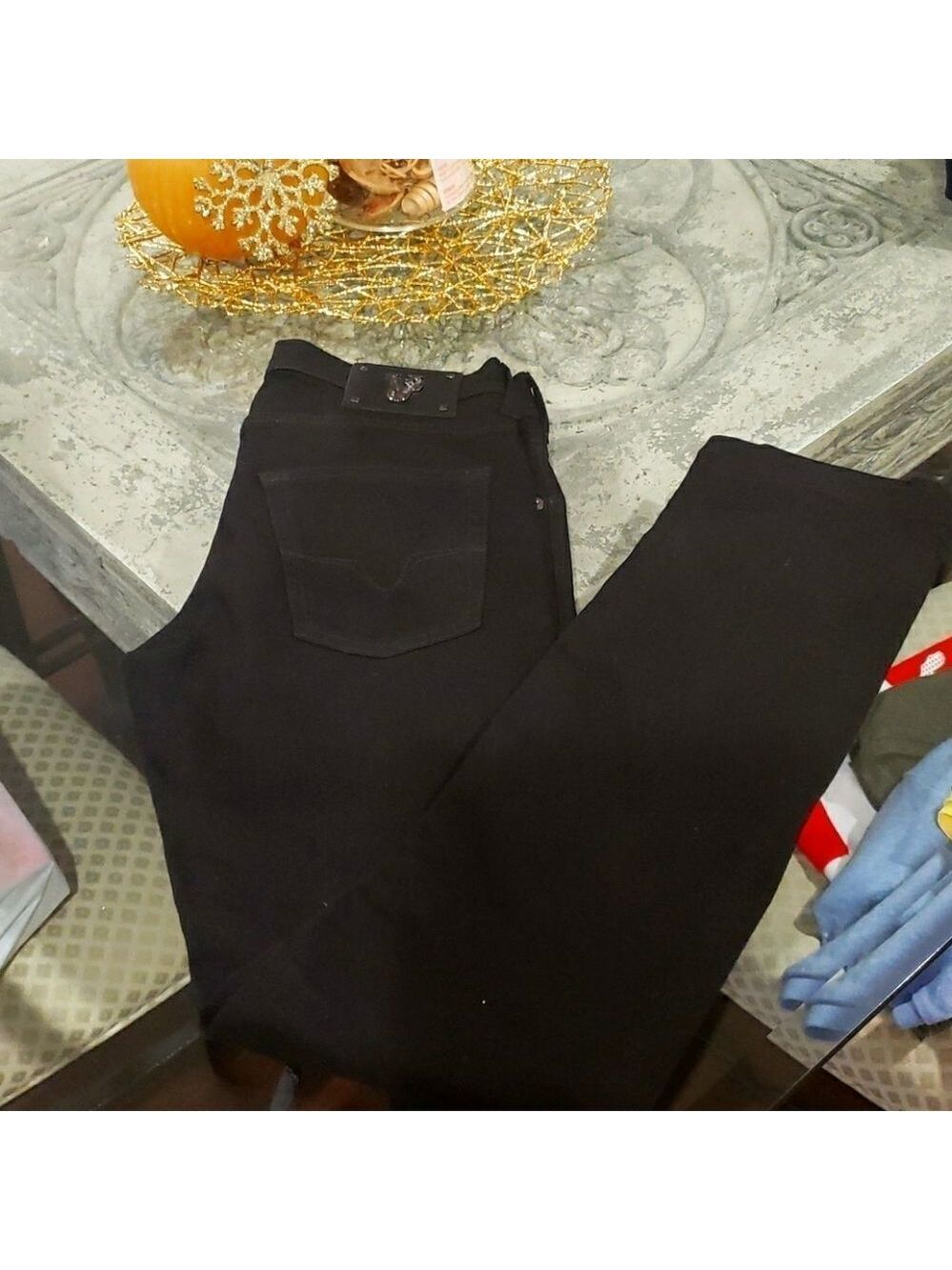 💥 VERSACE  Black JEANS 27x 28
